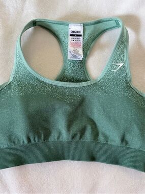 Gymshark Mint Green Speckled Seamless Racerback Sports Bra